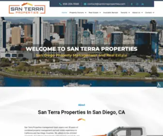 Santerraproperties.com(San Terra Properties) Screenshot