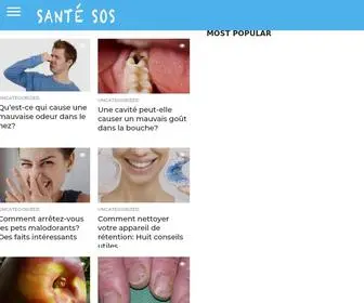 Santesos.com(Santé SOS) Screenshot
