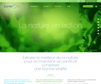 Santevie.ch(Extraire le meilleur de la nature pour se maintenir en santé et conserver une bonne vitalité) Screenshot