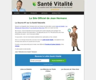 Santevitalite.org(Le Site de Référence sur la Santé Naturelle) Screenshot