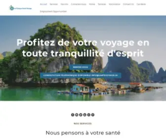 Santevoyage.ca(LA CLINIQUE SANTÉ VOYAGE) Screenshot