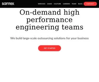 Santexgroup.com(We are a software development company) Screenshot
