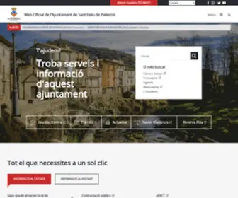 Santfeliudepallerols.cat(Web Oficial de l'Ajuntament de Sant Feliu de Pallerols) Screenshot