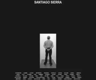 Santiago-Sierra.com(Santiago Sierra) Screenshot