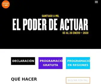 Santiagoamil.cl(Fundación Internacional Teatro a Mil) Screenshot
