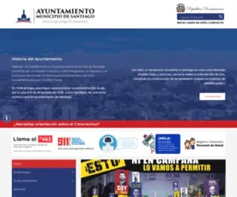 Santiagodeloscaballeros.gob.do(Ayuntamiento del Municipio de Santiago de los Caballeros) Screenshot