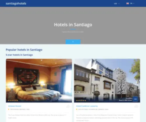 Santiagohotels.net(Santiago hotels & apartments) Screenshot