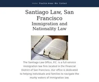 Santiagolawsf.com(Santiago Law Office) Screenshot