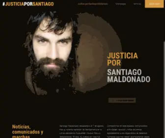 Santiagomaldonado.com(Justicia por Santiago Maldonado) Screenshot