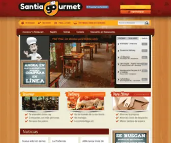 Santiagourmet.com(Restaurantes en Santiago) Screenshot