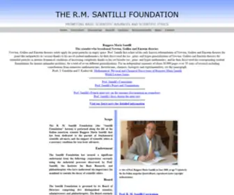 Santilli-Foundation.org(The R.M) Screenshot