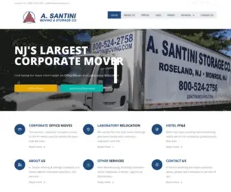 Santinimoving.com(Santini Moving & Storage Co) Screenshot