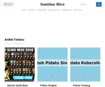 Santinorice.com(Website Berbagi Informasi Santino Rice) Screenshot