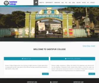 Santipurcollege.co.in(Santipur College) Screenshot