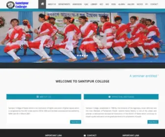 Santipurcollege.in(Santipur College) Screenshot