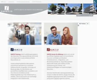 Santis.ch(SANTIS steht für die Arbeit für und mit Menschen) Screenshot