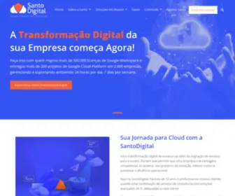 Santodigital.com.br(Revenda Google Apps) Screenshot