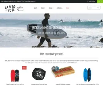 Santoloco.com(SantoLoco Surf Cafe & Shop) Screenshot