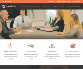 Santoniservices.com(Private Investigation and Surveillance services by a licensed and insured firm. Santoni) Screenshot