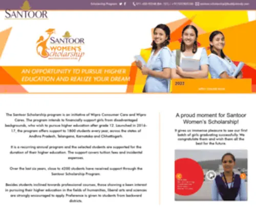 Santoorscholarships.com(Santoorscholarships) Screenshot