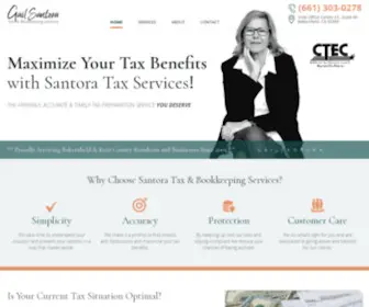 Santorataxservices.com(Maximize your tax benefits with Santora Tax Services. Gail Santora) Screenshot
