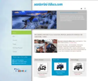 Santorini-Bikes.com(Santorini motorbike rentals) Screenshot