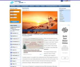Santorini-Island.com(Transportation, Hotels, Attractions and information about the island of Santorini) Screenshot