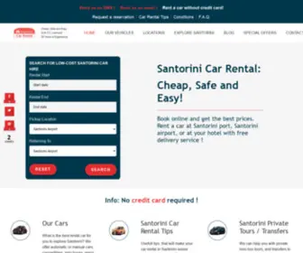 Santorini-Rent-A-Car.com(Santorini Car Rental Agency) Screenshot