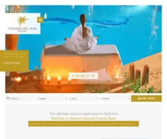 Santorini-Tamarix.com(Santorini Luxury Hotel) Screenshot