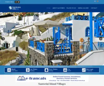 Santoriniinfo.eu(Santorini Island) Screenshot