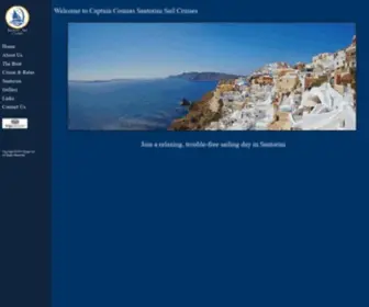 Santorinisail.com(Santorini Sailing Boat Cruises) Screenshot