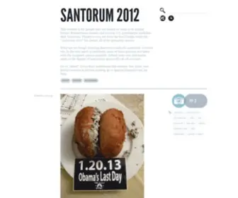 Santorum-2012.com(This website) Screenshot