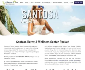 Santosaphuket.com(Santosa Detox & Wellness Center in Phuket) Screenshot