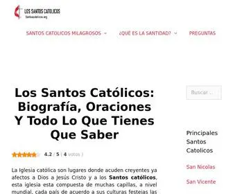 Santoscatolicos.org(Los Santos Católicos) Screenshot