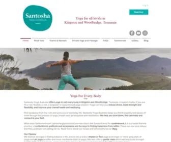 Santosha.com.au(Santosha Yoga Australia) Screenshot