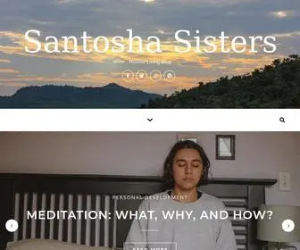 Santoshasisters.com(Holistic Living Blog) Screenshot