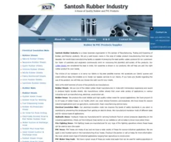 Santoshrubber.com(Rubber products manufacturer) Screenshot
