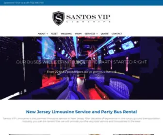 Santoslimousine.com(Limo Service NJ) Screenshot