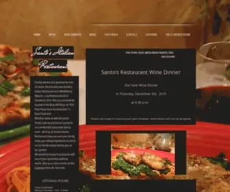 Santospizzaandpasta.com(Santos Pizza and Pasta) Screenshot