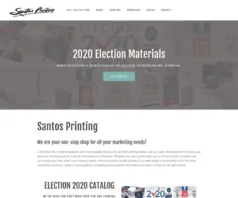 Santosprinting.com(Santos Printing) Screenshot