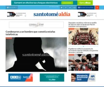 Santotomealdia.com.ar(Santo Tomé Al Día) Screenshot