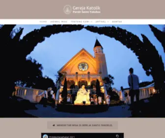 Santoyakobus.org(Gereja Katolik Santo Yakobus) Screenshot