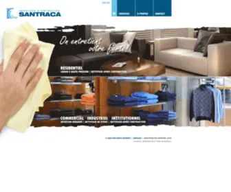 Santraca.com(Santraca Entretien Ménager) Screenshot