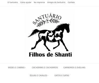 Santuariofilhosdeshanti.org(Santuário Filhos de Shanti) Screenshot