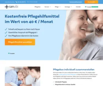 Sanubi.de(Hochwertige Pflegehilfsmittel mit der PFLEGEBOX) Screenshot