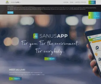 Sanuslife.net(SANUSLIFE) Screenshot