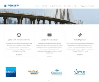 Sanver.net(A 360 degree Digital Transformation company in India) Screenshot