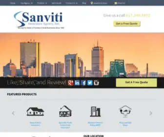 Sanvitiagency.com(SANVITI INSURANCE AGENCY) Screenshot