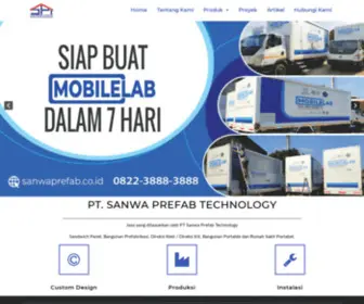 Sanwaprefab.co.id(Sanwa Prefab) Screenshot