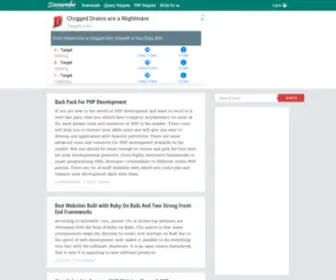 Sanwebe.com(Blog features Web development tips and tutorials) Screenshot